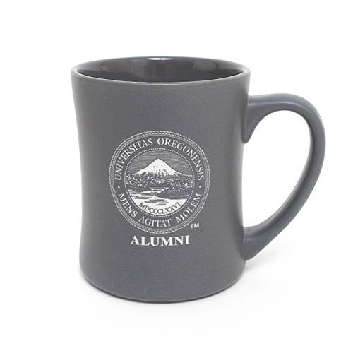 Oregon Seal, RFSJ, Inc., Alumni, Ceramic, Home & Auto, School Seal, Traditional Mug, Ceramic, Matte finish, 98617, Gray